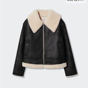 Shearling collar jacket